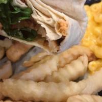 Spicy Crispy Chicken Wrap · Spicy Crispy Chicken Tenders served with Pickle & Mayo