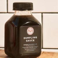 Dumpling Sauce · Seasoned soy blend. 8oz container.