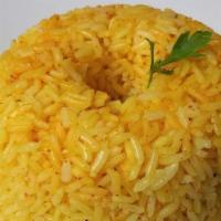 Arroz Amarillo · Yellow zaffron rice.