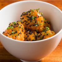 Crunchy Cauliflower · Spicy aioli, black sesame, chives