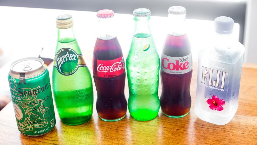 Soda · Coke, diet-coke, sprite, ginger ale.