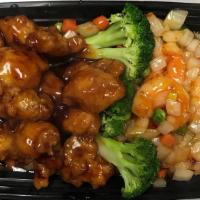Dragon & Phoenix · General tso's chicken hot and spicy shrimp.
