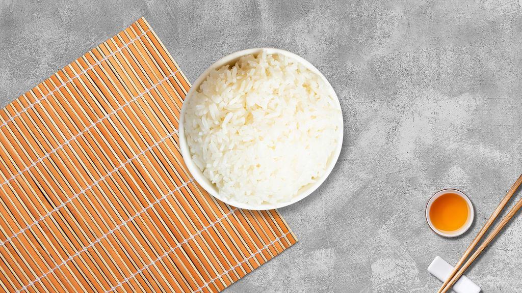 Coconut Flavored Rice · Freshly steamed coconut flavored rice.