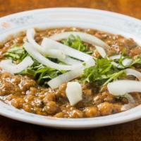 Channa Masala · Chick peas cooked in thick special sauce.