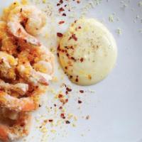 Lightly Fried Hopper Shrimp · Bottarga, lemon, and champagne aïoli.
