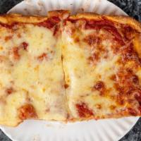 Sicilian Pie · Classic square, thick crust pizza with mozzarella & tomato sauce.