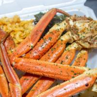 Snow Crab Legs Dinner · Served with cluster of snow crab legs and 2 sides.