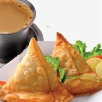 2 Pieces Samosas Vegetable · Most popular. Crispy turnovers with seasoned potatoes and green peas.