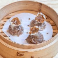 V3 Sticky Rice Dumplings (3) · Steamed sticky rice with mushroom soy sauce