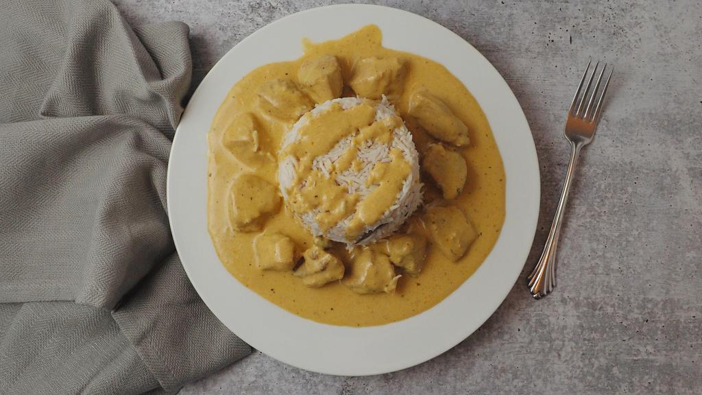 Chicken Korma · Great Indian chicken gravy with with cashew nut sauce and cream.