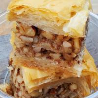 Baklava · Filo pastry, walnuts.
