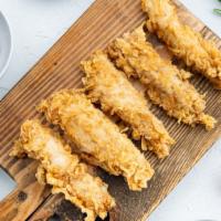 Chicken Tenders  · Golden, warm chicken tenders.