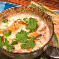 Tom Kha Soup · Chicken / shrimp / vegetables / tofu. A distinct flavor of southern thailand's coconut soup ...