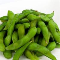 Edamame · Boiled soybeans seasoned with salt.