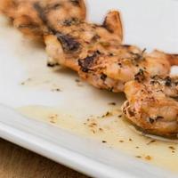 Shrimp Souvlaki Stick · grilled, marinated jumbo shrimps on a skewer (D,E,G)