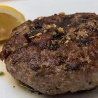 Bifteki A La Carte (Halal) · homemade 8oz beef & lamb patty (E)