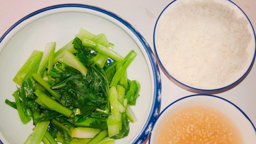 Steamed Chinese Broccoli  · 