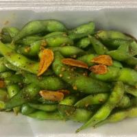 Garlic Edamame ガリック枝豆 · sautéed Edamame with home-made garlic sauce.
This is a simple pup or side dish that's perfec...
