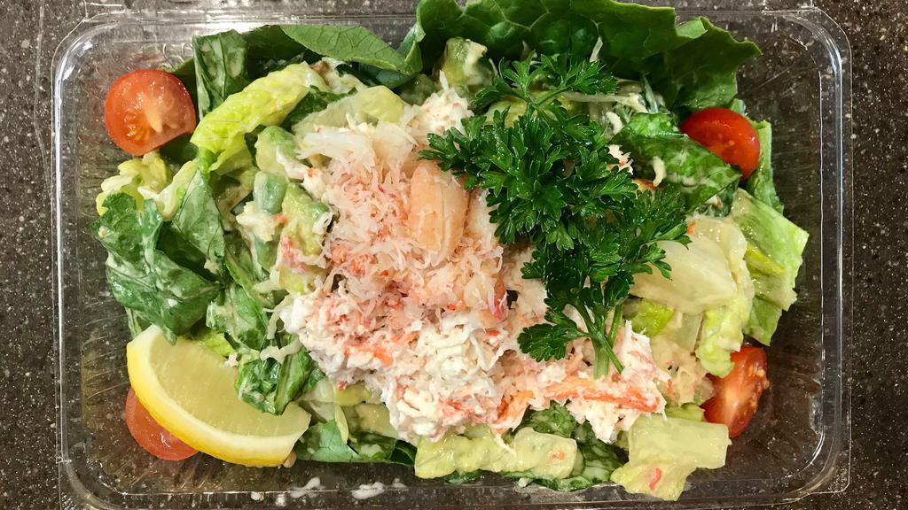 Matsuri Crab 祭りクラブサラダ(Real Crab) Salad · Real crab with greens and mini tomatoes,
not only tossed greens, but with real crab meats mixed with home made miso dressing. the artichokes are the key in this tasty salad!
* Please, note we do not separate its dressing for this item.