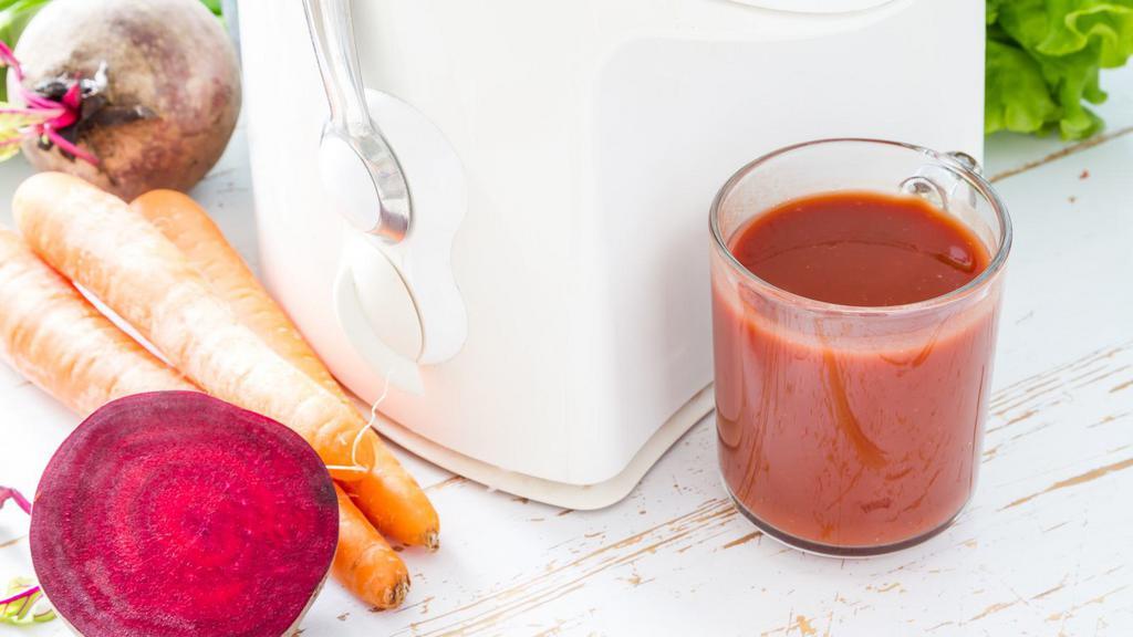 Blood Builder Juice · Freshly squeezed beets, carrot, and celery & ginger.