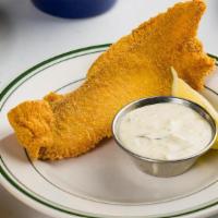 Catfish Filet · Cornmeal-fried, spiced with cayenne andn paprika. Served with tartar sauce.