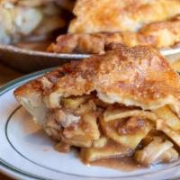 Apple Pie · Ooey-gooey cinnamon-y apple filling with buttery flakey crust.