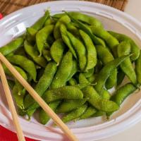 Edamame · Soybeans in the pod served either cold or hot