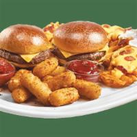 Munchie Mania™ · Get things started with any 3 of the following: French Fries, Cheeseburger† Sliders, Onion. ...