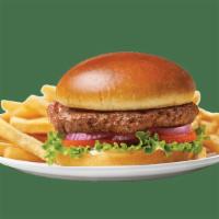 All American Burger · Reach for a classic Friendly’s Big Beef® burger with fresh tomato, crisp lettuce, onion and ...