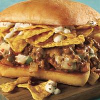 Doritos® Cool Ranch® Choppedcheese Burger · This burger is the coolest. It all starts with our classic juicy beef burger chopped with Pe...