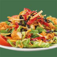 Chicken Bacon Ranch Salad · Mixed greens with hearty country-breaded. chicken tenders, applewood-smoked bacon,. tomatoes...