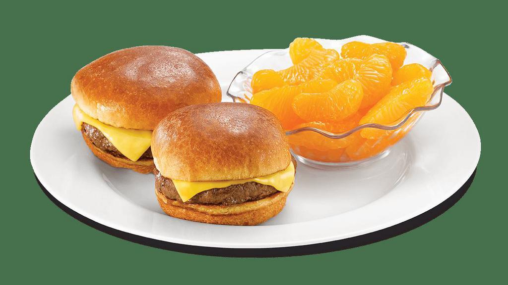 Lil' Scoop Mini Cheeseburgers† · 2 mini-cheeseburgers served with your choice of side.