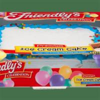 Ice Cream Cake: 80Oz Sheet · 80 oz sheet cake with premium Vanilla and Chocolate Ice Cream with Chocolaty Crunchies, Icin...