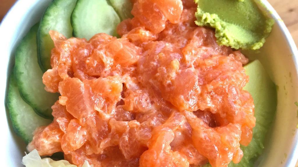Spicy Salmon Rice Cup · Avocado, cucumber, ginger, wasabi.