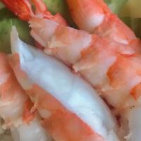 Jumbo Shrimp Rice Cup · Avocado, cucumber, sesame seeds, ginger, wasabi.