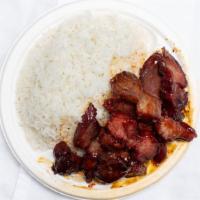 Bbq Pork With White Rice · 