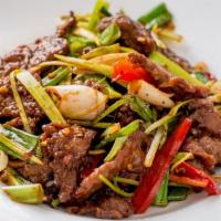 Hunan Beef · Hot and spicy. Szechuan style. Spicy with Veggie.