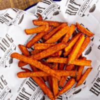 Sweet Potato Fries · Fried sweet potatoes.