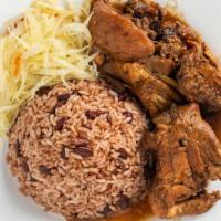 Brown Stewed Chicken · Served with two sides (make one selection from sides one and another from sides two).