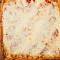 Sicilian Cheese Pizza · Classic cheese or create your own pizza. Square 16
