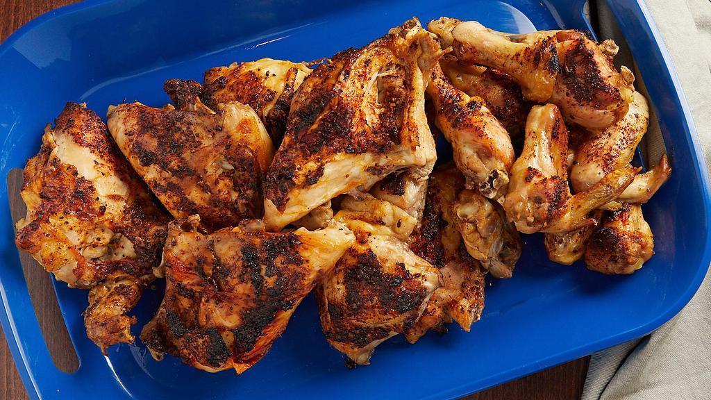Country Fried Dark Chicken (16 Ct) · 16 pieces of dark fried chicken (eight thighs, eight drumsticks).
