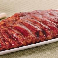 Sweet & Savory Ribs (Full Rack) · Ribs cooked with our sweet and savory BBQ sauce.
