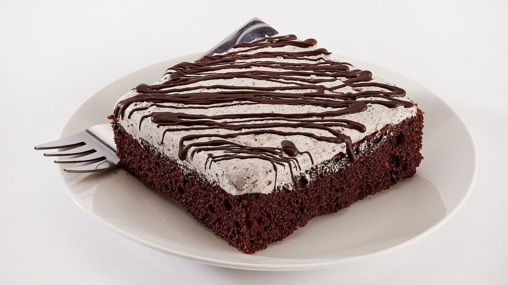 Chocolate Fudge Cake Slice · 