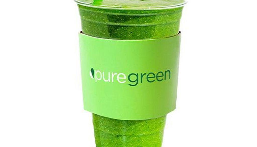 Pure Green Smoothie (Vitamins And Minerals) · Kale, spinach, mango, pineapple, banana and coconut water.

Organic | non-gmo | made-with-love.

The Pure Green Smoothie is formulated with an abundant amount of kale and spinach which are rich in chlorophyll, vitamins and minerals. These vitamin rich vegetables are blended with the mango, banana and pineapple so the fiber is retained. The base of coconut water has a low sugar content and all of the ingredients paired together offers a taste that is off the charts.