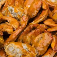 The Big Crab & Lobster Combo E · Lobster tail 2 pcs, shrimp head on 1lb.