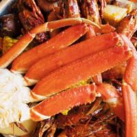 The Big Crab & Lobster Combo D · Snow crab leg 1lb, green mussels 1lb, .