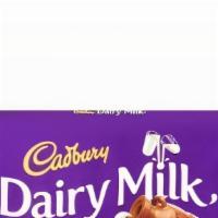 Cadbury Dairy Milk 110Gm · MILK SOLIDS 20% MINIMUM, ACTUAL 23%. COCOA SOLIDS 20% MINIMUM. CONTAINS VEGETABLE FATS IN AD...