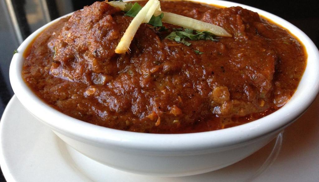 Lamb Roganjosh -Entree · A specialty of Kashmir - Tender morsels of . lamb cooked in a traditional Kashmiri masala with saffron and yoghurt.