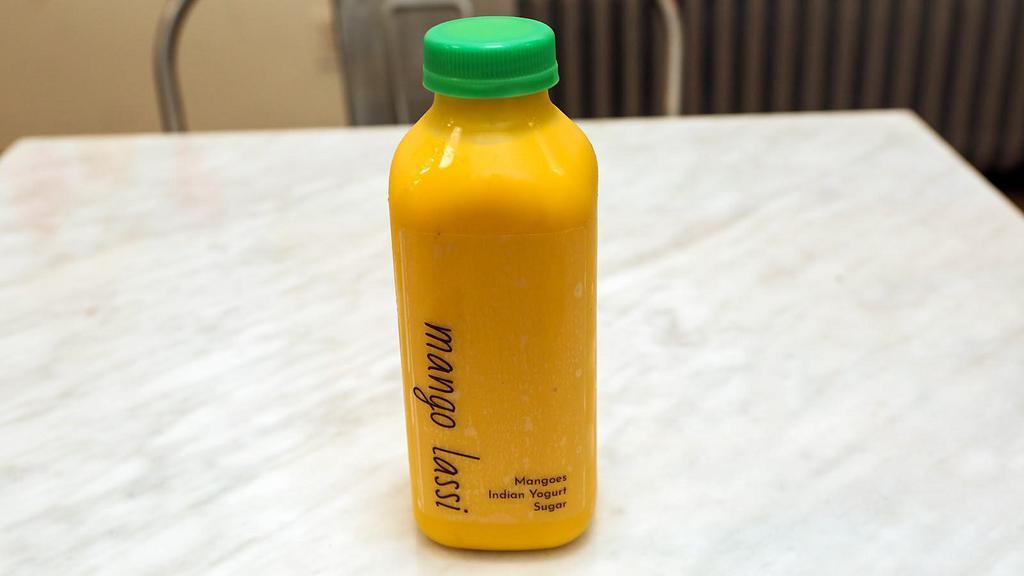 Mango Lassi · Our take on the classic. Hearty and decadent as any mango lassi should be, we amped up the mango flavor and pulled back just a little on the sugar to give you something tangy, not too sweet - a bottle of happiness!