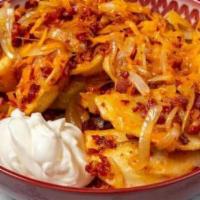 Canadian Perogies · Bacon, onions, and cheddar.
